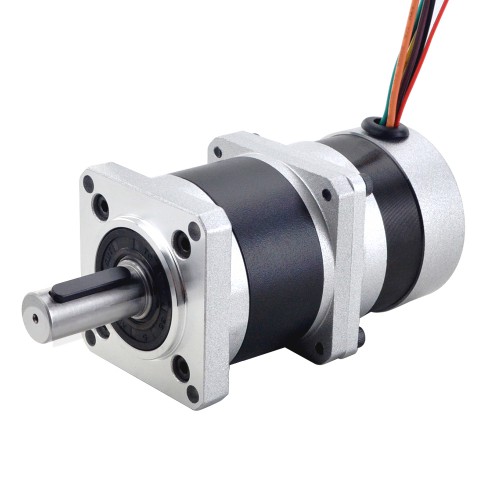 57BLR Geared Brushless DC Motor 24V 84W 350RPM with 10:1 Planetary Gearbox