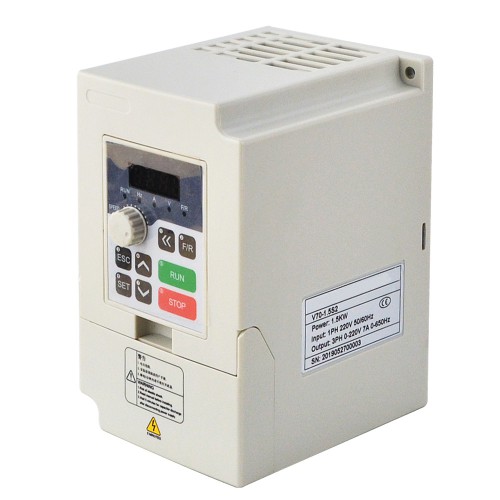 Variable Frequency Drive (VFD) V70-1.5S2 Spindle Motor Inverter 1.5KW 2HP 7A 220V