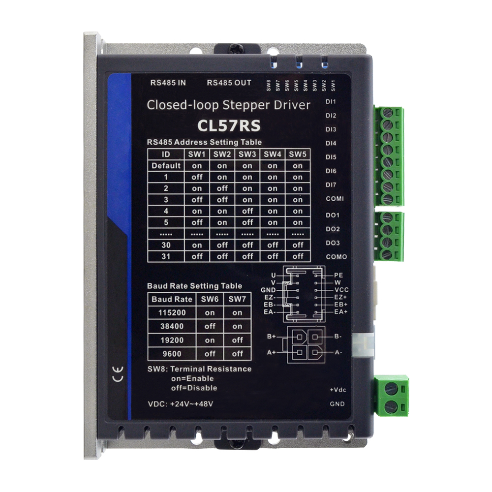 Modbus RS485 Closed Loop Stepper Driver CL57RS 0.5 7.0A 24 48VDC