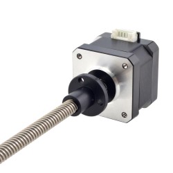 Nema 17 External 34mm Linear Actuator Stepper Motor 17LE13-0404E-200G 8mm Length 200mm