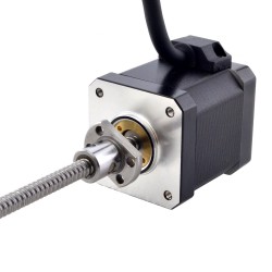 NEMA 17 External Ball Screw Linear Stepper Motor 17E19S2504BAM5-150RS Lead 2mm Lead Length 150mm