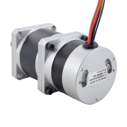 57BLR Geared Brushless DC Motor 24V 84W 350RPM with 10:1 Planetary Gearbox