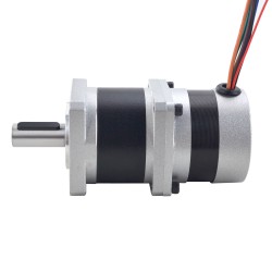 57BLR Geared Brushless DC Motor 24V 84W 350RPM with 10:1 Planetary Gearbox