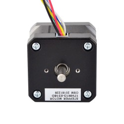 Nema 17 Dual Shaft Stepper Motor 12V 17HM13-0316D 0.9 deg 16Ncm 6 Wires