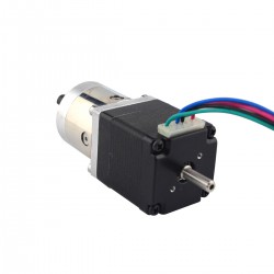 Nema 11 Dual Shaft Geared Stepper Motor (Hollow Rear Shaft) with 5:1 Planetary Gearbox