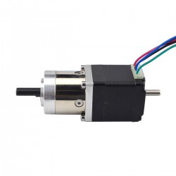 Nema 11 Dual Shaft Geared Stepper Motor (Hollow Rear Shaft) with 5:1 Planetary Gearbox