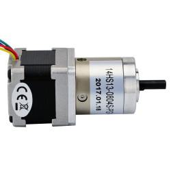 Nema 14 Geared Stepper Motor 14HS20-1504S-PG14 with 14:1 Planetary Gearbox