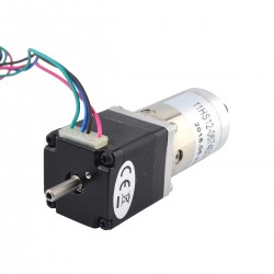 Nema 11 Geared Stepping Motor with Rear Shaft & Ratio 100:1 Gearbox