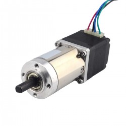 Nema 11 Geared Stepping Motor with Rear Shaft & Ratio 100:1 Gearbox