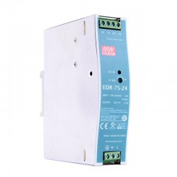 MeanWell EDR-75-24 DIN Rail Power Supply 24VDC 75W 3.2A