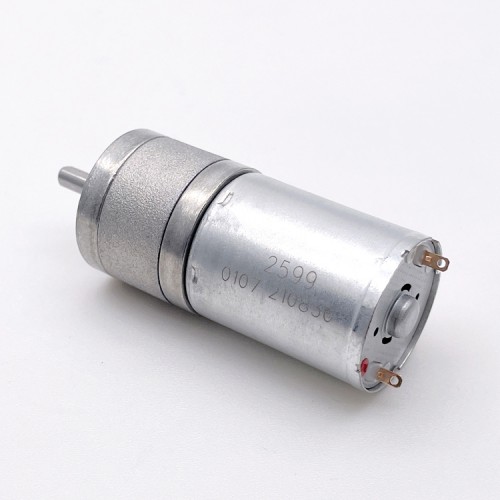 2Pcs Φ24.4mm 6V/12V High Torque Brushed  Reduction DC Motor PMDC Motor GM25-370CA with  Spur Gearbox