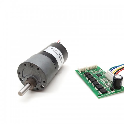 2Pcs 12V/24V Brushless DC Motor GM37-TEC3650 7W/11W with Ratio 6~810 Spur Gearbox