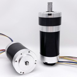 2Pcs Φ60mm 12V/24V Brushless DC Gearmotor GMP60-TEC56100 200kg.cm 18-132W With Planetary Gearbox