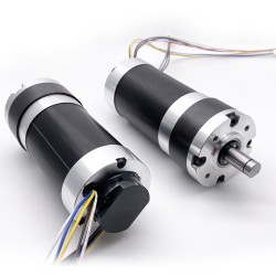 2Pcs Φ60mm 12V/24V Brushless DC Gearmotor GMP60-TEC56100 200kg.cm 18-132W With Planetary Gearbox