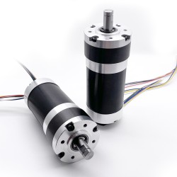 2Pcs Φ60mm 12V/24V Brushless DC Gearmotor GMP60-TEC56100 200kg.cm 18-132W With Planetary Gearbox