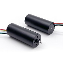 2Pcs Φ16mm 12/24V Brushless Coreless DC Motor TBC1640 0.05kg.cm 2.7W-7.6W Shaft 2mm