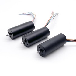 2Pcs Φ16mm 12/24V Brushless Coreless DC Motor TBC1640 0.05kg.cm 2.7W-7.6W Shaft 2mm