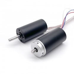 2Pcs Φ28mm 24V Brushless Coreless DC Motor TBC2854 0.8kg.cm/2.2kg.cm 15.2W/41W Shaft Diameter 5mm