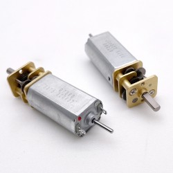 2Pcs 6V/12V Brushed DC Gearmotor PMDC Motor GM14-050SH With Reduction Ratio 3~350 Spur Gearbox