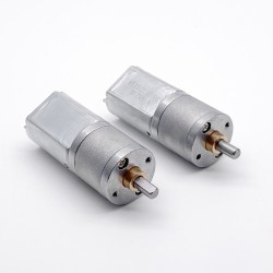 2Pcs Φ20mm 6V/12V Brushed DC Gearmotor PMDC Motor GM20-130SH with Reduction Ratio 29~488 Spur Gearbox