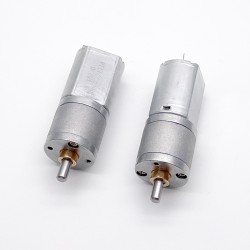 2Pcs Φ20mm 6V/12V Brushed DC Gearmotor PMDC Motor GM20-130SH with Reduction Ratio 29~488 Spur Gearbox