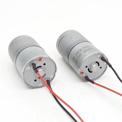 2Pcs Φ25mm 6V/12V Brushed DC Gearmotor PMDC Motor GM25-320SH with Reduction Ratio 4~499 Spur Gearbox