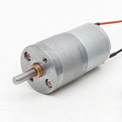 2Pcs Φ25mm 6V/12V Brushed DC Gearmotor PMDC Motor GM25-320SH with Reduction Ratio 4~499 Spur Gearbox