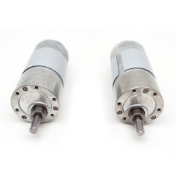 2Pcs Φ37mm 12V/24V Brushed DC Gearmotor GM37-555 with Reduction Ratio 6~810 Spur Gearbox