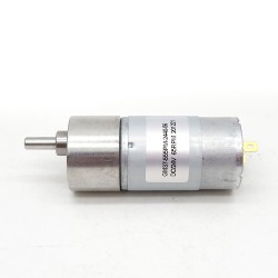 2Pcs Φ37mm 12V/24V Brushed DC Gearmotor GM37-555 with Reduction Ratio 6~810 Spur Gearbox