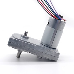 2Pcs 12V/24V Brushed DC Gearmotor GM100F-555PM PMDC Motor with Reduction Ratio 60~365 Rectangular Spur Gearbox