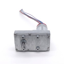 2Pcs 12V/24V Brushed DC Gearmotor GM100F-555PM PMDC Motor with Reduction Ratio 60~365 Rectangular Spur Gearbox