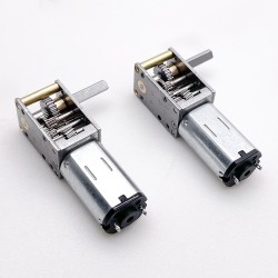 2Pcs 6V/12V Mini DC Worm Gear Motor 0.3W Shaft 4mm With 90 Degree Output Shaft Worm Gearbox