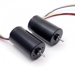 2Pcs Φ28mm 12V/24V Brushless BLDC DC Motor TEC2847 150g.cm 4000rpm/4250rpm Shaft 3mm