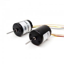 2Pcs Φ22.4mm 12V/24V BLDC Motor Brushless DC Motor TEC2430 4500RPM 3W 0.05kg.cm Shaft 2mm