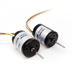 2Pcs Φ22.4mm 12V/24V BLDC Motor Brushless DC Motor TEC2430 4500RPM 3W 0.05kg.cm Shaft 2mm