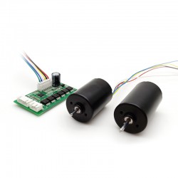 2Pcs Φ28mm 12V/24V BLDC Motor Brushless DC Motors TEC2838 100g.cm 4200rpm/4400rpm Shaft 2.3mm