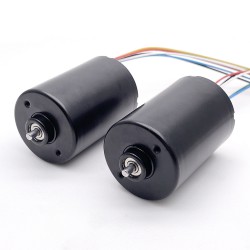 2Pcs Φ35.8mm 12V/24V Brushless DC Motor BLDC Motor TEC3650 200g.cm 5300RPM/3400RPM Shaft 3.175mm