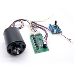 2Pcs 12V/24V High Torque Brushless DC Motor + BLDC Motor Drive Kit TEC4260 500g.cm 2500RPM/1300RPM