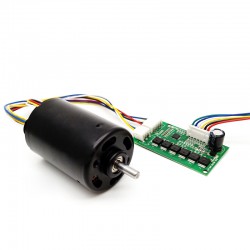 2Pcs 12V/24V High Torque Brushless DC Motor + BLDC Motor Drive Kit TEC4260 500g.cm 2500RPM/1300RPM