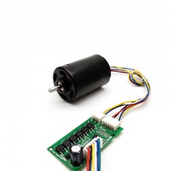 2Pcs 12V/24V Brushless DC Motor + BLDC Motor Drive Kit TEC4266 500g.cm 21/24W 4500RPM