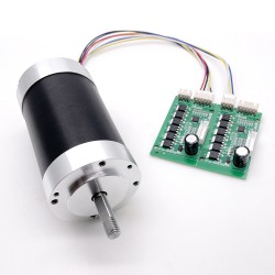 2Pcs 12V/24V Brushless DC Motors DC BLDC Motor TEC56100 400g.cm 3050RPM 12.5W Shaft 8mm