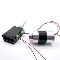 2Pcs 12V/24V Brushless DC Motors DC BLDC Motor TEC56100 400g.cm 3050RPM 12.5W Shaft 8mm