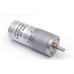 2Pcs Φ25mm 12V/24V Brushed DC Gearmotor GM25-TEC2430 with Spur Gearbox Ratio 4~499 0.2-5kg.cm