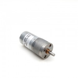 2Pcs Φ25mm 12V/24V Brushed DC Gearmotor GM25-TEC2430 with Spur Gearbox Ratio 4~499 0.2-5kg.cm