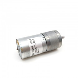 2Pcs Φ25mm 12V/24V Brushed DC Gearmotor GM25-TEC2430 with Spur Gearbox Ratio 4~499 0.2-5kg.cm