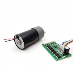 2Pcs 12V/24V Brushless DC Motor GM37-TEC3650 7W/11W with Ratio 6~810 Spur Gearbox