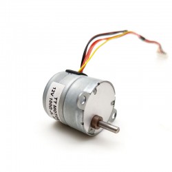 2Pcs 12V Micro DC Stepper Gear Motor GM25-25BY 7.5° 120mA 500g,cm 4 Phase with Ratio 10~100 Gearbox