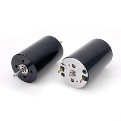 2Pcs Φ28mm 12V/24V Brush DC Coreless Motor TDC2845 530/1150g.cm 4692-6673r/min Shaft 3mm