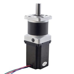 Nema 23 Geared Stepper Motor with 10:1/20:1/50:1 Planetary Gearbox Output Shaft Φ14mm Key-way