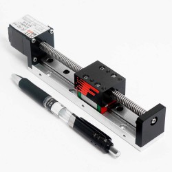 Linear Slide Rail Linear Ball Screw Actuator FSL30 50-300mm with Nema 14 Stepper Motor